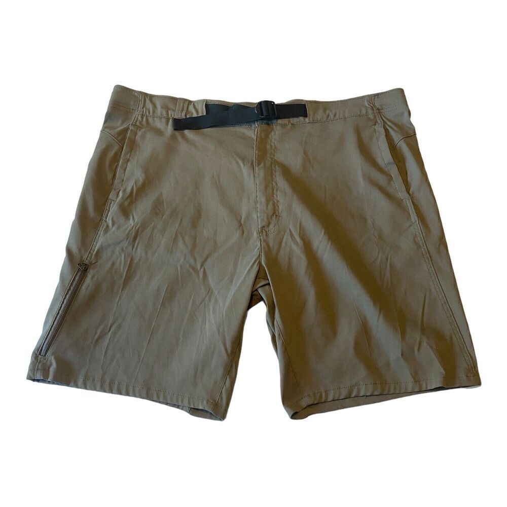 Wrangler All Terrain Gear Men's Khaki Side Belted Utility Shorts 42
